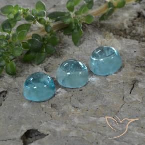 1.46 карата, натуральный Deep Aqua Blue (темно-синий) Апатиты, Круглый, Прозрачный