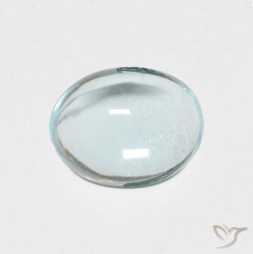 1.21ct Натуральный Светло-сине-зеленый Апатиты, Овал, Прозрачный