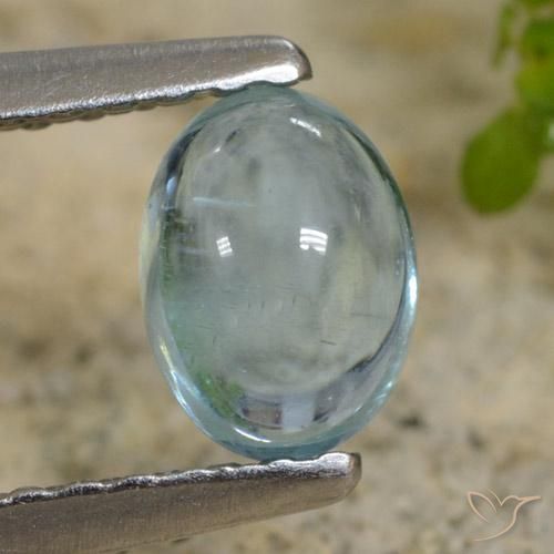 0.62ct Натуральный Светло-бирюзовый Апатиты, Овал, Прозрачный