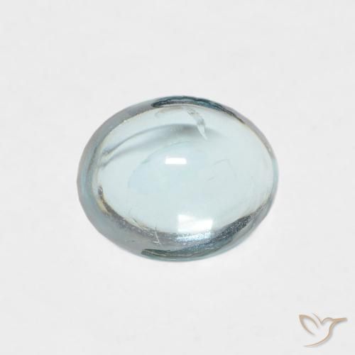 0.74ct Натуральный Светло-сине-зеленый Апатиты, Овал, Прозрачный