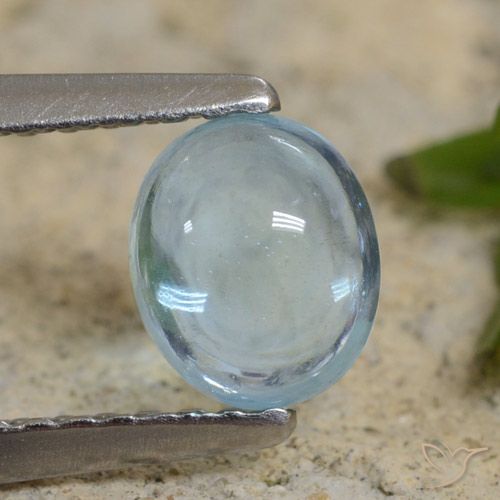0.74ct Натуральный Светло-бирюзовый Апатиты, Овал, Прозрачный