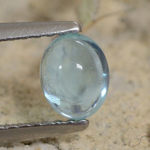 0.71ct Натуральный Светло-бирюзовый Апатиты, Овал, Прозрачный