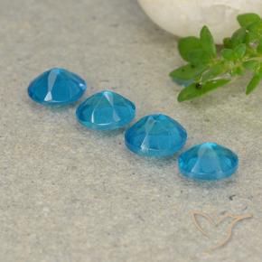 1.71 карата, натуральный Deep Aqua Blue (темно-синий) Апатиты, Овал, Чистота VS