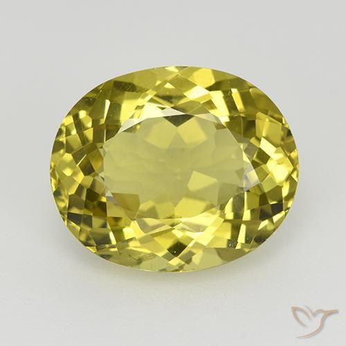 6.26ct Натуральный Землисто-желтый Апатиты, Овал, VVS-VS