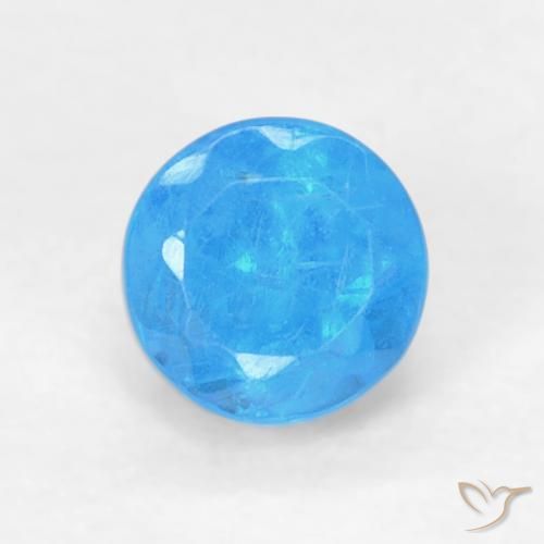 0.22ct Натуральный Голубые Апатиты, Круглый, Чистота VS