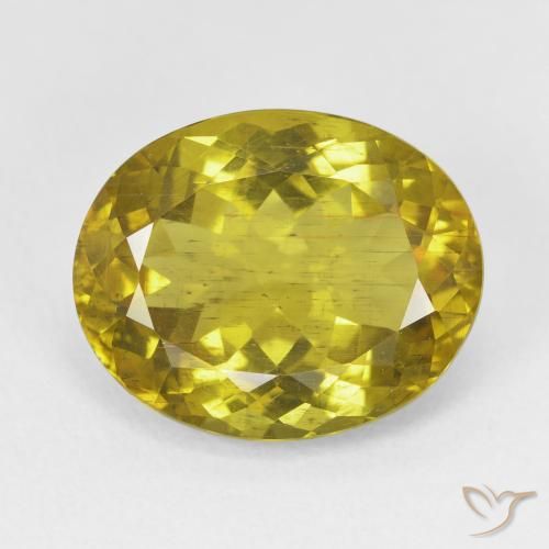 11.23ct Натуральный Коричневато-желтый Апатиты, Овал, Чистота VS