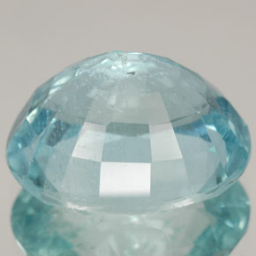 Натуральный синий аквамарин 12,27 карата огранка овал, SI