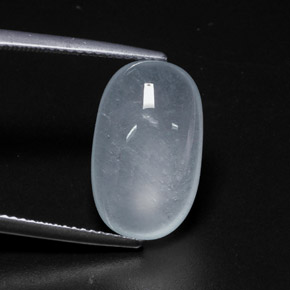 9.48 карата, натуральный Светло-синий Аквамарин, Огранка Овал, Полупрозрачный