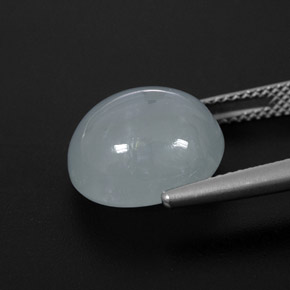 8.35 карата, натуральный Светло-синий Аквамарин, Прозрачный, Полупрозрачный