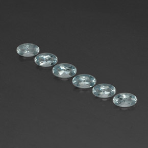  карата, натуральный Светло-синий Аквамарин, Огранка Овал, Чистота VVS