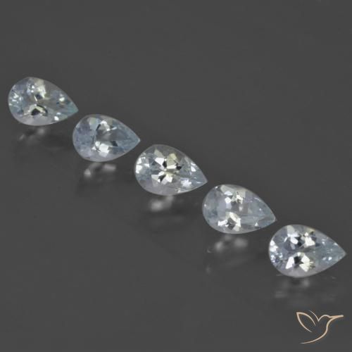 1.88 карата, натуральный Светло-синий Аквамарин, Форма груши, VVS-VS