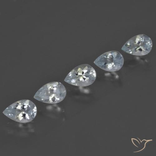 1.88 карата, натуральный Светло-синий Аквамарин, Форма груши, VVS-VS