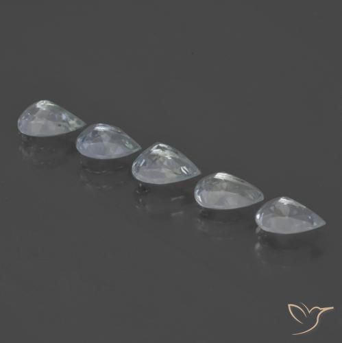 1.88 карата, натуральный Светло-синий Аквамарин, Форма груши, VVS-VS