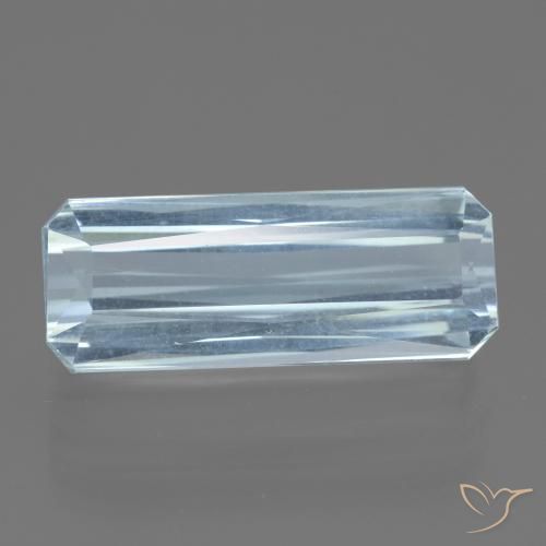 15.37ct Натуральный Голубые Аквамарин, Изумрудная огранка, Чистота VVS