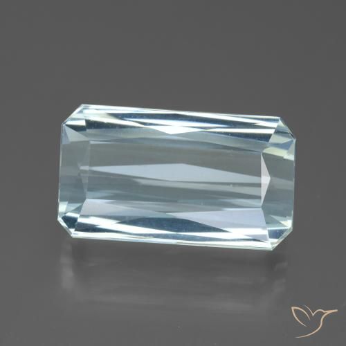 11.87ct Натуральный Голубые Аквамарин, Изумрудная огранка, Чистота VVS