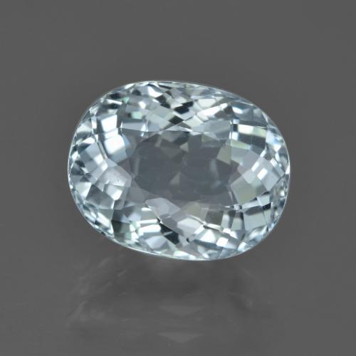 5.14ct Натуральный Светло-голубой Аквамарин, Овал, Чистота VVS