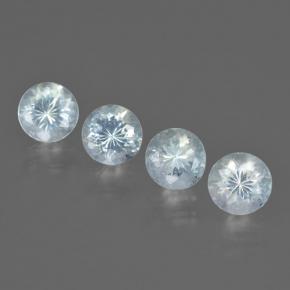 2.26 карата, натуральный Светло-голубой Аквамарин, Огранка Круг, Чистота VS