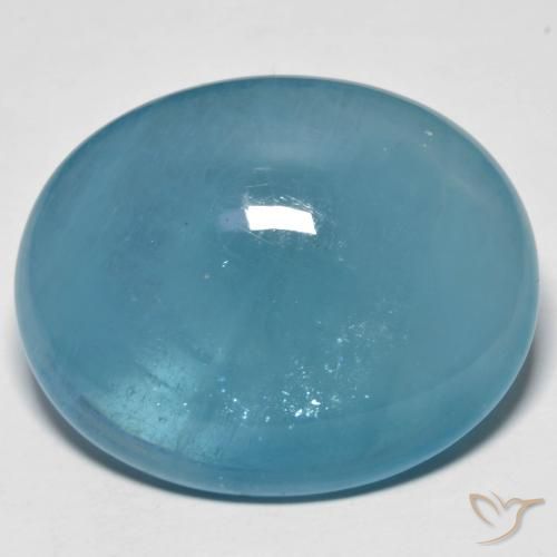 42.60ct Натуральный Аква-синий Аквамарин, Овал, Прозрачный