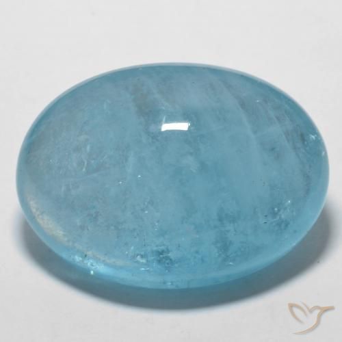 56.63ct Натуральный Йельский синий Аквамарин, Овал, Прозрачный