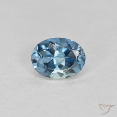 0.17ct Натуральный Синий / Голубой Аквамарин, Овал, Чистота VS