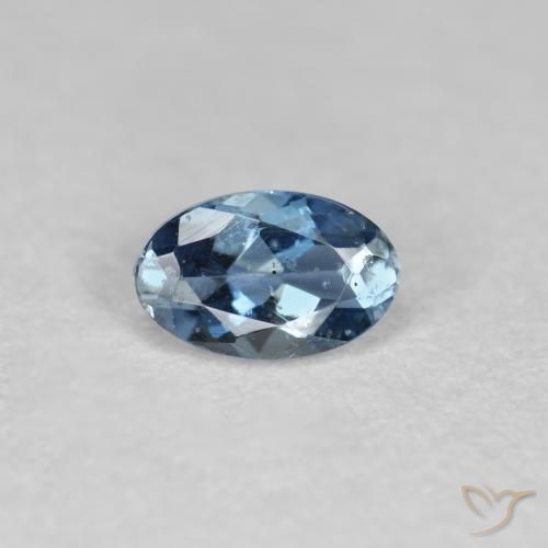 0.25ct Натуральный Темно-синий Аквамарин, Овал, Чистота VS