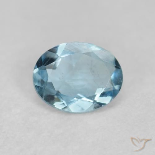 0.29ct Натуральный Deep Aqua Blue (темно-синий) Аквамарин, Овал, VVS-VS