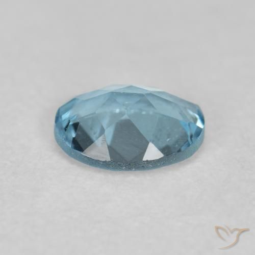 0.29 карата, натуральный Deep Aqua Blue (темно-синий) Аквамарин, Овал, VVS-VS