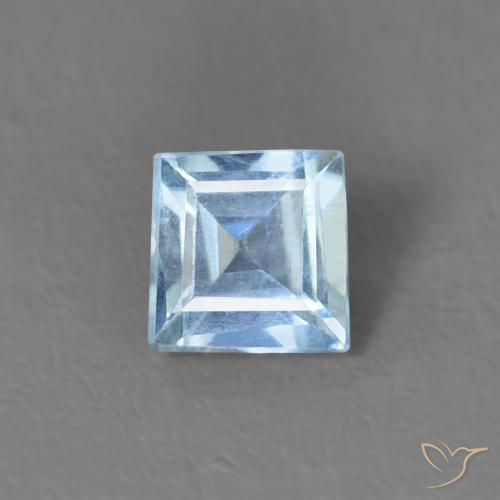 0.17ct Натуральный Майя Блю Аквамарин, Квадрат, Чистота VS