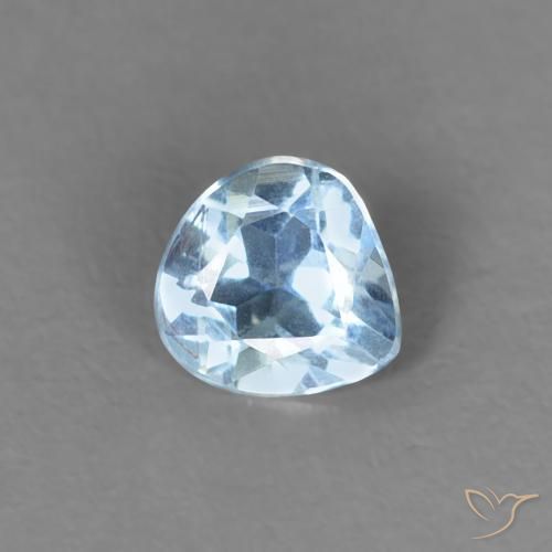 0.18ct Натуральный Голубые Аквамарин, Форма груши, Чистота VS