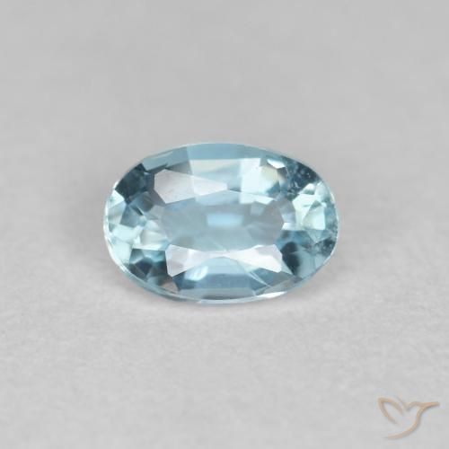 0.33ct Натуральный Небесно Голубой Аквамарин, Овал, Чистота VS