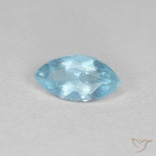 0.33ct Натуральный Голубые Аквамарин, Маркиза, Чистота VS