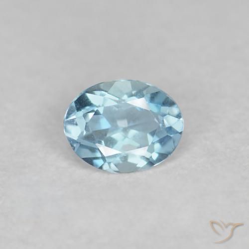0.14ct Натуральный Свисс-Блю Аквамарин, Овал, Чистота VS