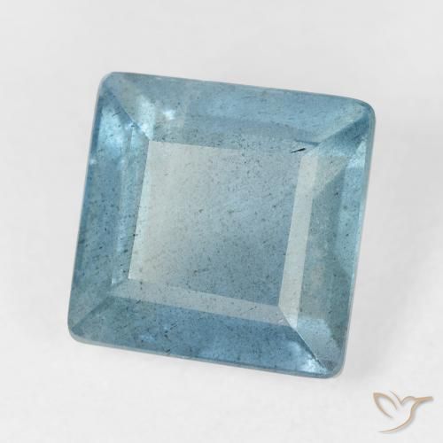 4.81 карата, натуральный Light Bluish Turquoise Аквамарин, Квадрат, VS-SI