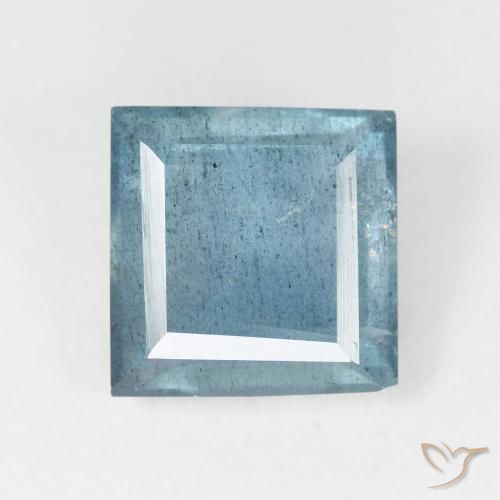 4.70ct Натуральный Светло-синий Аквамарин, Квадрат, VS-SI