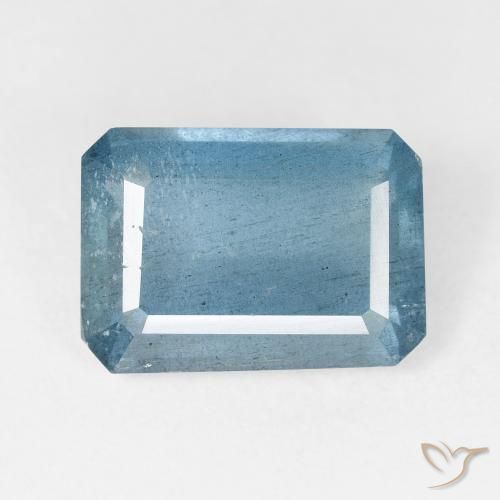 6.20ct Натуральный Средний синий Аквамарин, Изумрудная огранка, VS-SI