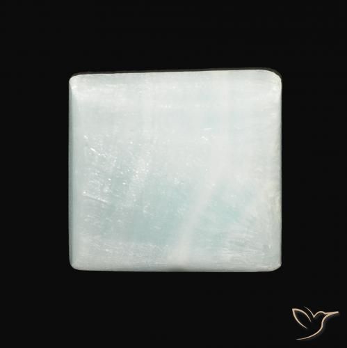 13.88ct Натуральный Светло-зеленый Арагонит, Квадрат, Непрозрачный