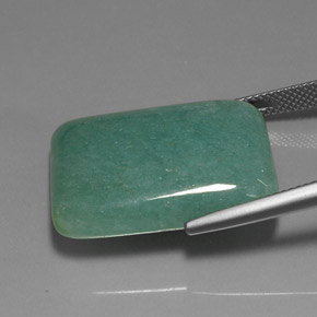 30.87 карата, натуральный Зеленый Авантюрин, Огранка Багет, Непрозрачный
