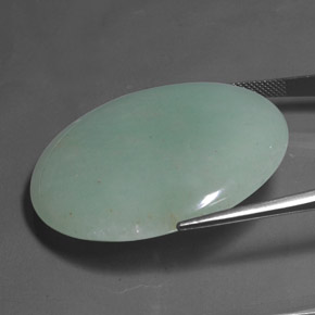 82.68 карата, натуральный Ярко-зеленый Авантюрин, Огранка Круг, Полупрозрачный