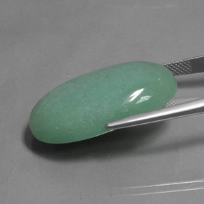 33.49 карата, натуральный Зеленый Авантюрин, Огранка Овал, Непрозрачный