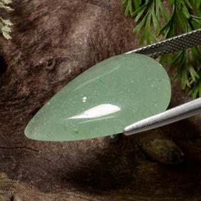 16.17 карата, натуральный Зеленый Авантюрин, Форма груши, Полупрозрачный