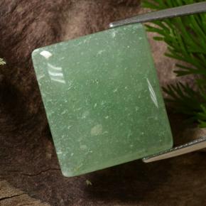 23.41 карата, натуральный Зеленый Авантюрин, Огранка Багет, Полупрозрачный