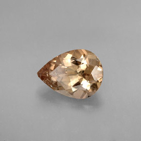 1.74 карата, натуральный Золотисто-коричневый Аксинит, Форма груши, SI