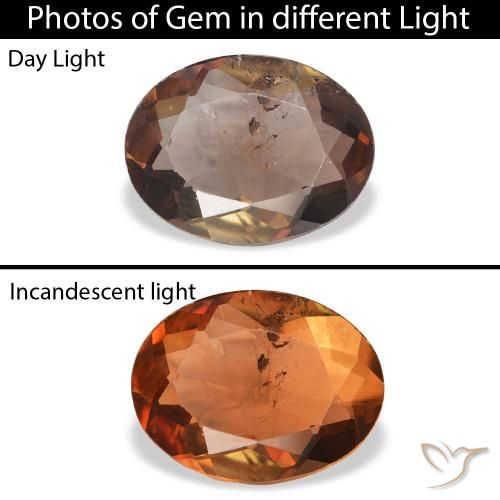 1.67ct Натуральный Темно-коричневый Аксинит, Овал, SI