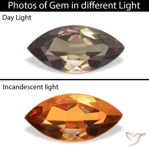 1.05ct Натуральный Светло-коричневый Аксинит, Маркиза, SI