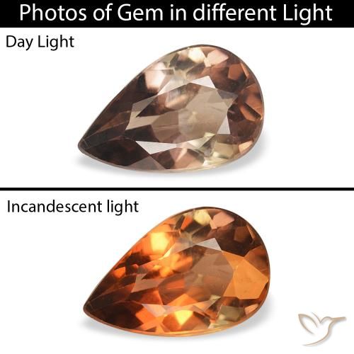 0.86ct Натуральный Темно-коричневый Аксинит, Форма груши, SI
