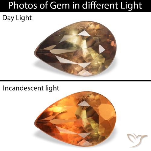 1.05ct Натуральный Темно-коричневый Аксинит, Форма груши, SI