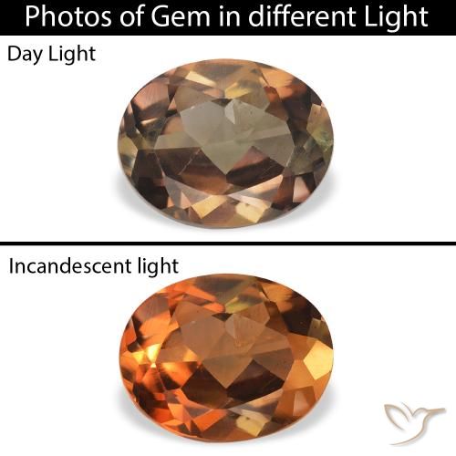 1.26ct Натуральный Темно-коричневый Аксинит, Овал, SI