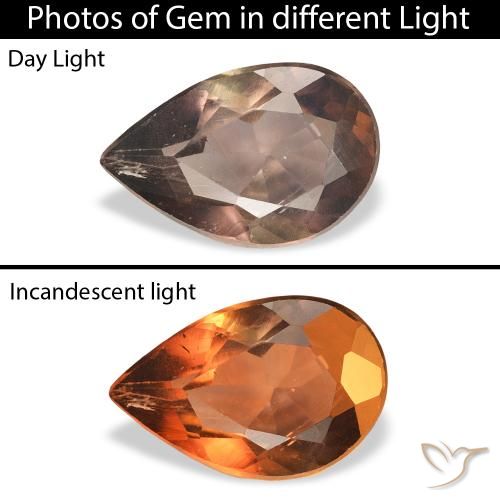 1.04ct Натуральный Средний светло-коричневый Аксинит, Форма груши, SI