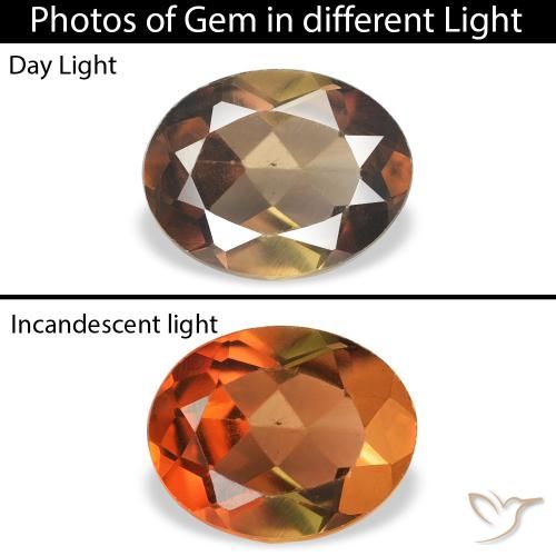 1.07ct Натуральный Темно-коричневый Аксинит, Овал, SI
