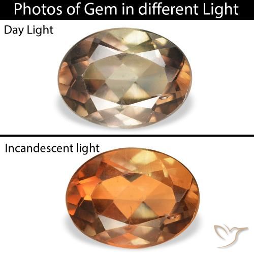 1.23ct Натуральный Темно-коричневый Аксинит, Овал, SI